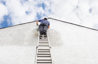 Peinture extérieure au Troncq — façades et ravalement